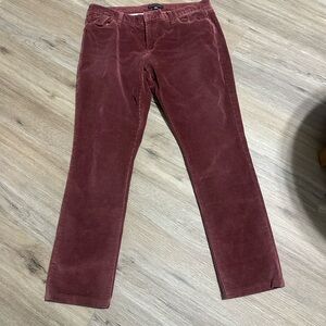Banana Republic Burgundy Corduroy Trousers